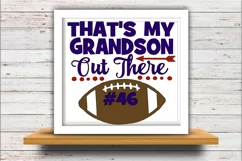 Football SVG DXF JPEG Silhouette Cameo Cricut Grandma svg Product Image 2