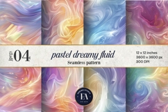 3d Pastel Dreamy Fluid pattern | Magical Patel pattern Product Image 1