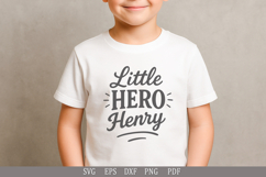 Little Hero Henry - SVG Personalized Name Design for Gifts Product Image 1