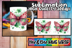 Hopeful horizons 11oz 15oz mug wrap, Butterfly Product Image 1