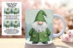 Watercolor Gnome Wrap for 11oz 15oz Holiday Mug Product Image 1