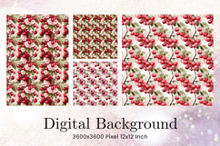Flower Pattern Background Wallpaper Digital Paper_167 Product Image 1