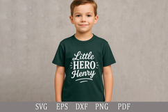 Little Hero Henry - SVG Personalized Name Design for Gifts Product Image 2