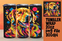 Radiant Dog Wrap 20oz Sublimation Pattern Product Image 1