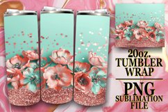 Shiny Leopard Print Tumbler Design: Sublimation - 20oz Product Image 1