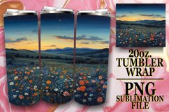 Charming Floral Tumbler Design for Springtime Product Image 1