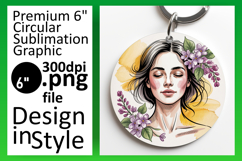 Playful Round Design Car Coaster PNG , Beauty Woman Product Image 1
