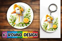 Luminous Round Ornaments Sublimation, Goose Product Image 1