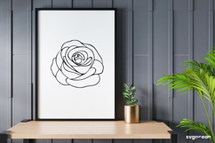 Rose Bud SVG | Hand Drawn Flower | Line Art Product Image 1
