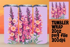 Watercolor Floral Design Wrap Sublimation Tumbler 20oz Product Image 1