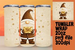 Holiday Gnome Wrap 20oz Sublimation Christmas PNG Product Image 1