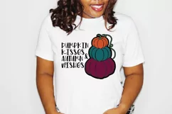 Pumpkin Kisses & Autumn Wishes SVG Cut File | Fall SVG File Product Image 3