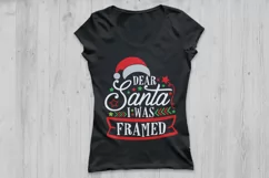 Dear Santa I Was Framed Svg, Christmas Svg, Santa Svg. Product Image 2