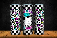 This is Boo Sheet Sublimation 20 oz Skinny Tumbler Wrap| Png Product Image 2