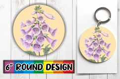 Stylish Circle Design for Car Coasters , Beauty Flower Product Image 1