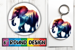 Whimsical Round Design Ornaments PNG, Animals Art Product Image 1