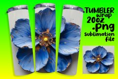 Springtime Serenade: 3D Floral Tumbler Design Product Image 1