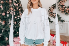 White Christmas Sweatshirt Mockup Product Image 3