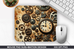Vintage Mouse Pad Sublimation PNG Design - Mouse Pad PNG Product Image 1