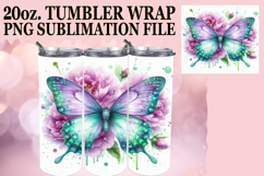 Sweet Memories 20oz tumbler wrap, Butterfly Product Image 1