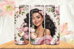 Black Girl Magic Black Woman Positive mind 20oz Tumbler wrap Product Image 1