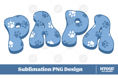 American Papa 4th of July USA Cat Dog Paw DTF Sublimation Product Image 1