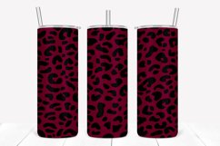 Fig Leopard Pattern 20oz Skinny Tumbler Sublimation Product Image 1
