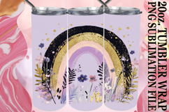 Bright love 20oz tumbler wrap, Rainbow Product Image 1