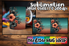 Radiant evenings 11oz 15oz sublimation wrap, Leopard Prints Product Image 1