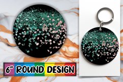 Radiant Floral Paradise Sublimation : Keychain, Coaster Product Image 1
