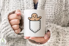 Gingerbread man svg Funny christmas t shirt svg Pocket svg Product Image 4