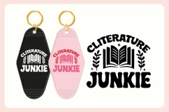 Spicy Book Lover Motel Keychain SVG - Cliterature Junkie Product Image 3