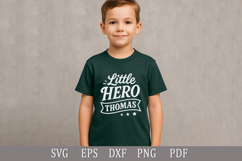 Little Hero Thomas - SVG Personalized Name Design for Gifts Product Image 2