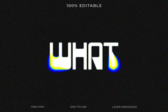 What Glitch Text Effect - Abstract &amp; Digital Style Product Image 1