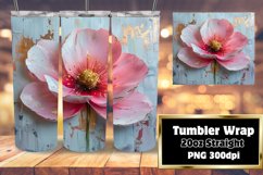 Petal Paradise: Sublimation Tumbler Art Product Image 1