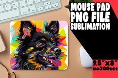 Eye-Catching Abstract Dog Mouse Pad Design PNG Product Image 1