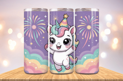Festive Happy New Year Tumbler Wrap 2026: 20oz Skinny Tumble Product Image 1