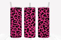 Fuchsia Leopard Pattern 20oz Skinny Tumbler Sublimation Product Image 1