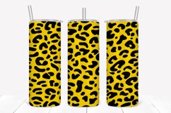 Gold Leopard Pattern 20oz Skinny Tumbler Sublimation Product Image 1