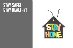 Stay Home Color_Graphic ART_PNG &amp; JPEG file Product Image 2