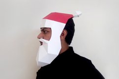 DIY Santa Claus Mask - 3d papercraft Product Image 2
