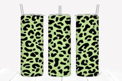 Honeydew Leopard Pattern 20oz Skinny Tumbler Sublimation Product Image 1