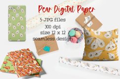 Pear Fruit Digital Paper Product Image 3