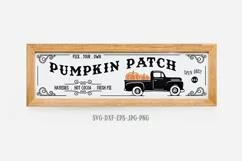 pumpkin patch svg, fall sign svg, fall truck svg,pumpkin svg Product Image 1
