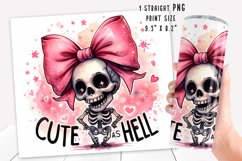 Funny skeleton Tumbler Wrap|PNG, 20 oz. Product Image 2