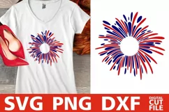 Fireworks svg, 4th of July svg, America svg, Stars svg Product Image 1
