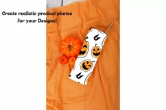 20oz tumbler mockup Halloween skinny tumbler mock up Product Image 2
