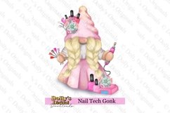Blonde Nail Tech Gonk PNGBeauty Gnome Clipart Product Image 2