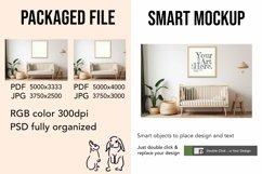 Wooden Frame Smart Mockup PSD &amp; JPG Template Graphic Product Image 2