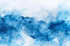 Watercolor Splash Ink Blue Background Wallpaper Product Image 1